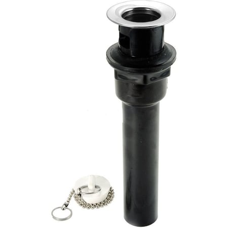 1.25 In. X 1.25 In. Yes Overflow Bathroom Sink Drain Black-Chrome ABS